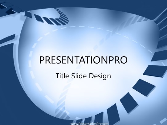 Rollercoaster PowerPoint Template title slide design