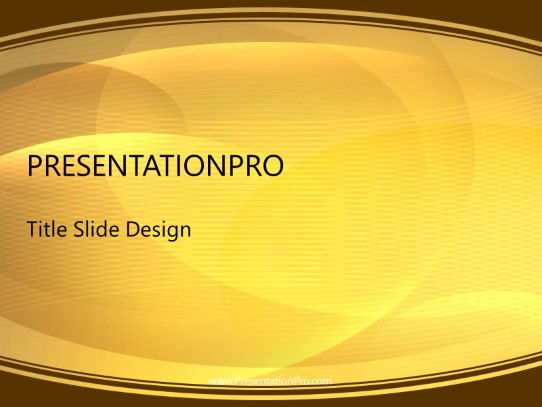 Rounded Yellow PowerPoint Template title slide design