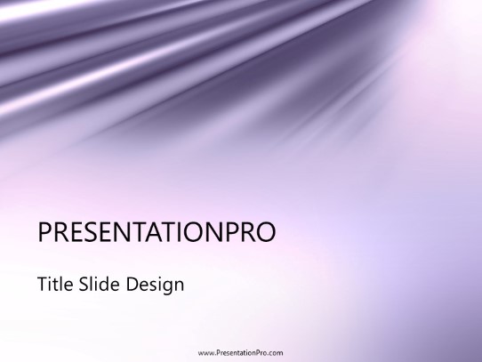Satin Lavender PowerPoint Template title slide design