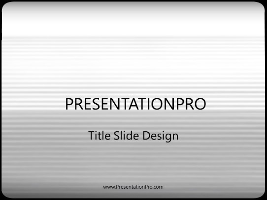 Sleek PowerPoint Template title slide design