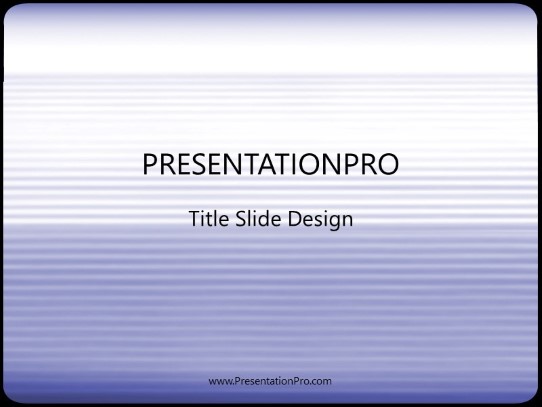 Sleek Purple PowerPoint Template title slide design