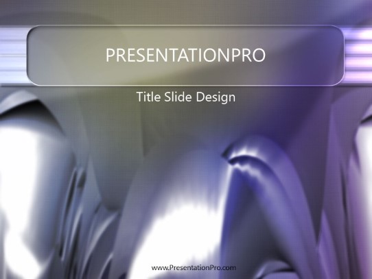 Sludge PowerPoint Template title slide design