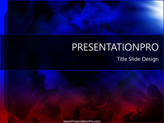 Smoke PowerPoint Template title slide design