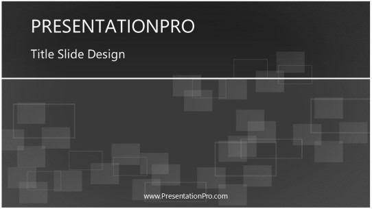 Squared Away Widescreen PowerPoint Template title slide design