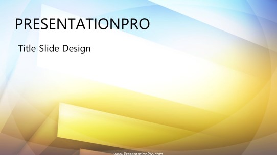 Step By Step Widescreen PowerPoint Template title slide design