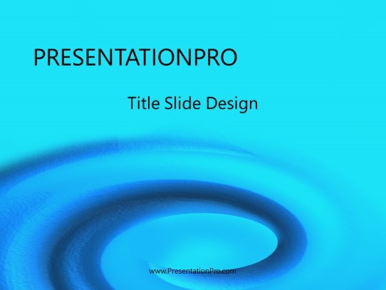 Swirls PowerPoint Template title slide design