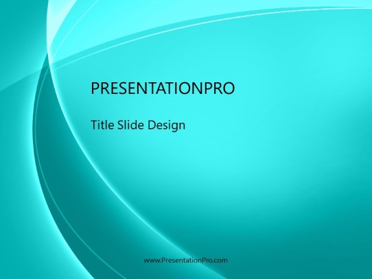 Sabstswoop Teal PowerPoint Template title slide design