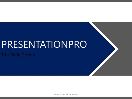 The Flow Blue PowerPoint Template title slide design