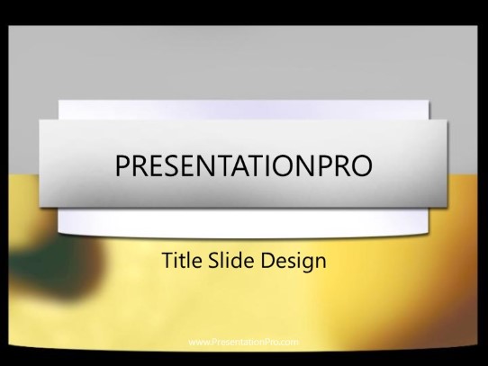 Two Tone PowerPoint Template title slide design
