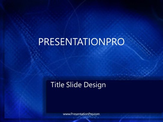 Waterworld PowerPoint Template title slide design