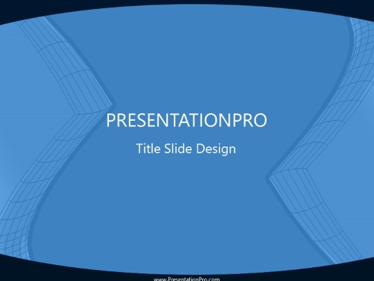 Wiredx Blue PowerPoint Template title slide design