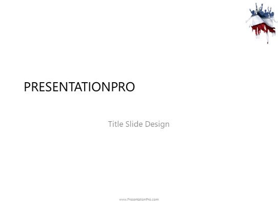 people jump flag wide PowerPoint Template title slide design