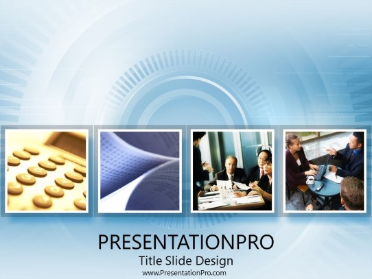 Traditional Account 06 PowerPoint Template title slide design