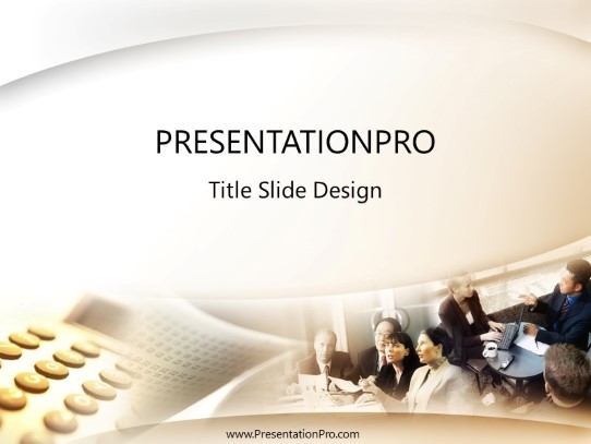 Traditional Account 10 PowerPoint Template title slide design