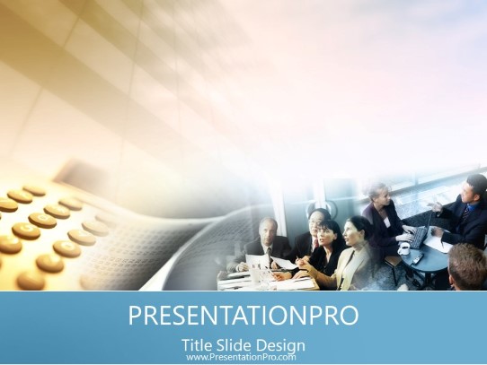 Traditional Account 12 PowerPoint Template title slide design