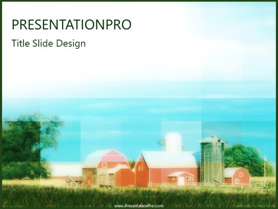 The Farm PowerPoint Template title slide design