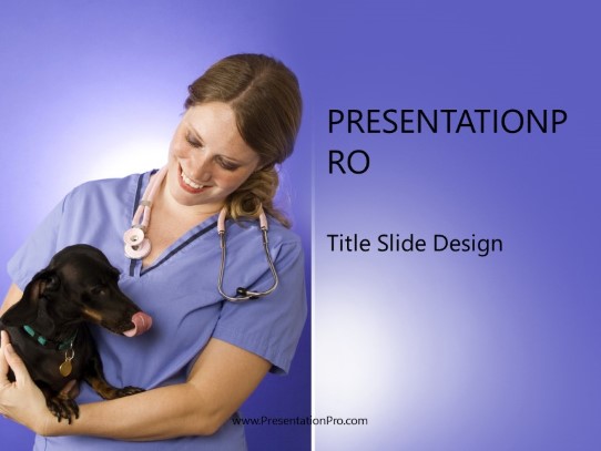 Veterinarian PowerPoint Template title slide design
