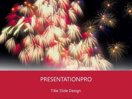 Crackle PowerPoint Template title slide design