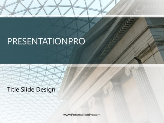 Glass Ceiling PowerPoint Template title slide design