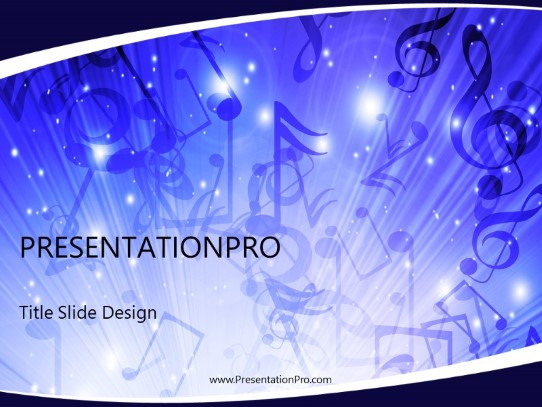 Musical Medley PowerPoint Template title slide design