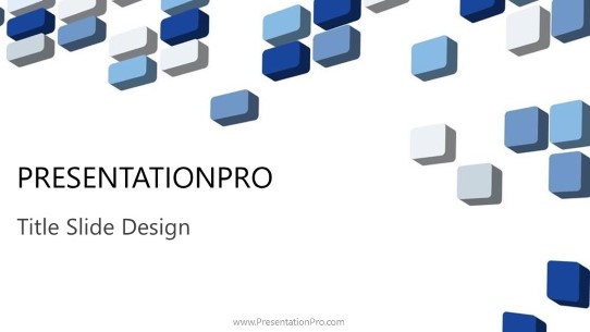 3D Grid Squares Business PowerPoint template - PresentationPro