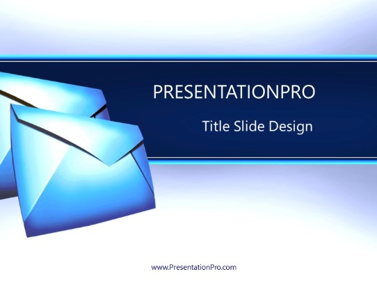 Bloated Envelope PowerPoint Template title slide design