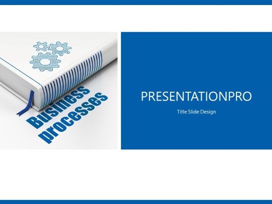 Book Process PowerPoint Template title slide design