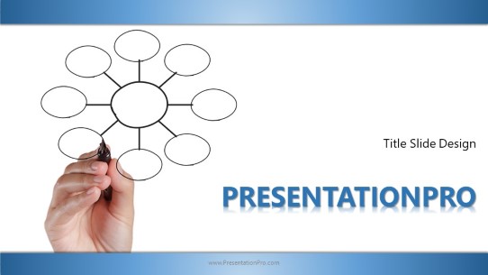 Concept ObJective Blue Widescreen PowerPoint Template title slide design