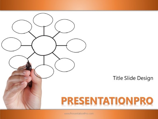 Concept ObJective Orange PowerPoint Template title slide design