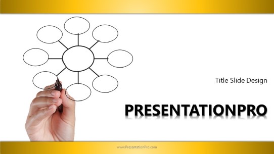 Concept ObJective Yellow Widescreen PowerPoint Template title slide design