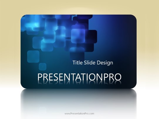 Digital Card PowerPoint Template title slide design