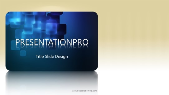 Digital Card Widescreen PowerPoint Template title slide design