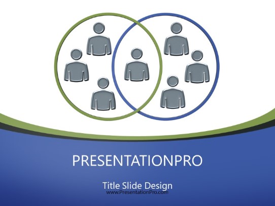 Double Team PowerPoint Template title slide design