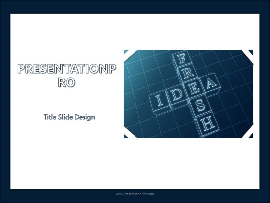 Fresh Ideas PowerPoint Template title slide design