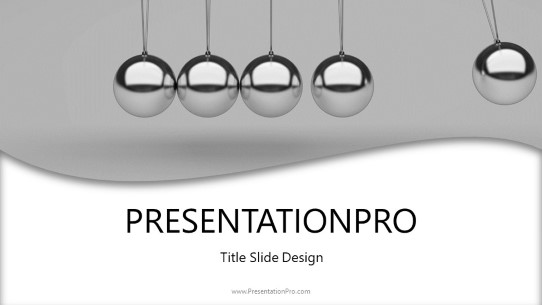 Gaining Momentum Widescreen PowerPoint Template title slide design