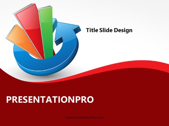 Growth Cycle Red PowerPoint Template title slide design