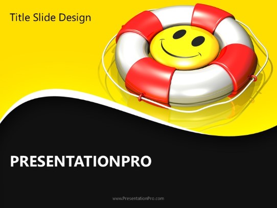 Happy To Help PowerPoint Template title slide design