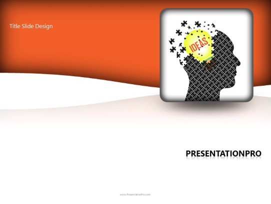 Mind Blowing Idea PowerPoint Template title slide design
