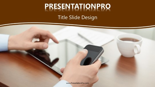 Modern Business Widescreen PowerPoint Template title slide design