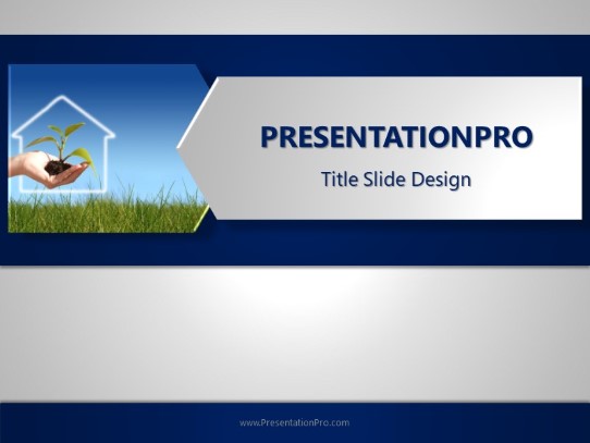 New Life PowerPoint Template title slide design