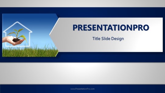 New Life Widescreen PowerPoint Template title slide design