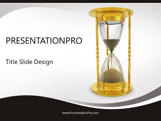 Racing Time PowerPoint Template title slide design