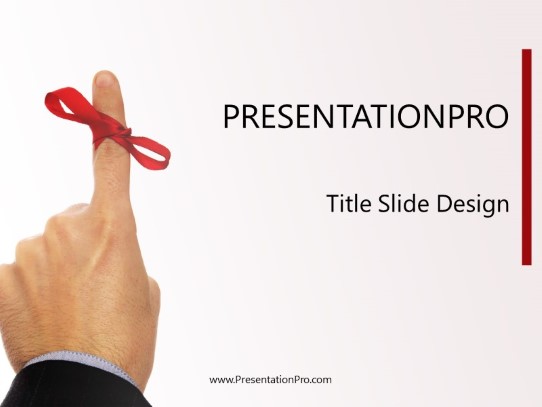 Remember Me PowerPoint Template title slide design