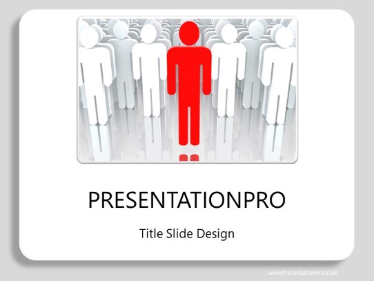 Stepping Out PowerPoint Template title slide design
