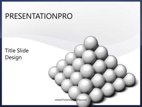 Subordinate Stack White PowerPoint Template title slide design