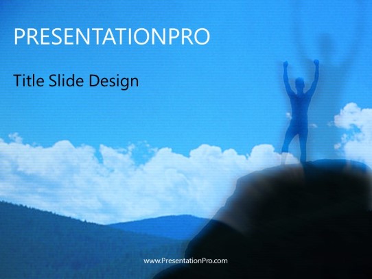 Success PowerPoint Template title slide design