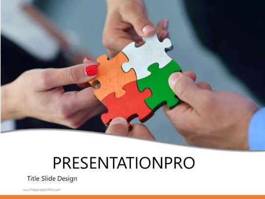 Team Solution PowerPoint Template title slide design