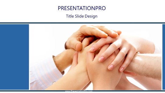 Team Unity Widescreen PowerPoint Template title slide design