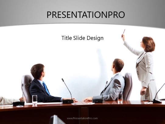 The Presenter PowerPoint Template title slide design