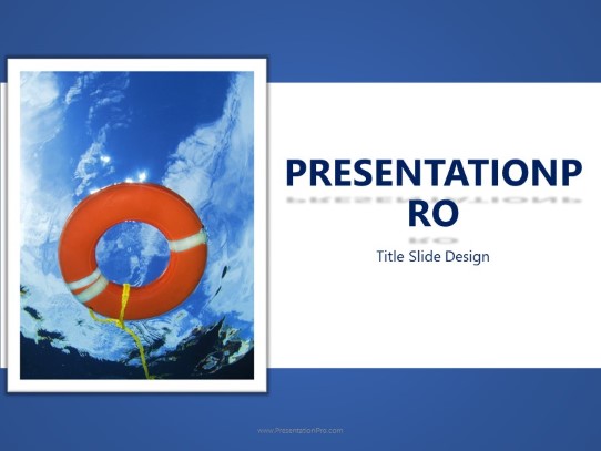 The Rescue PowerPoint Template title slide design